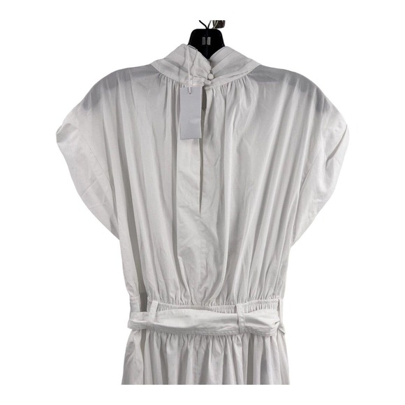 Derek Lam 10 Crosby Celeste Wrap Effect Cutout Poplin Maxi White Size 6 New - Picture 8 of 11